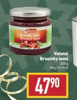 Billa Valenzi brusinky lesní nabídka