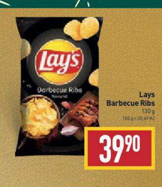 Billa Lays barbecue ribs nabídka