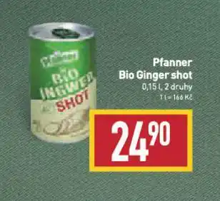 Billa Pfanner bio ginger shot nabídka