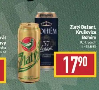 Billa Pivo zlatý bažant nabídka