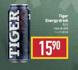 Billa Tiger energy drink nabídka