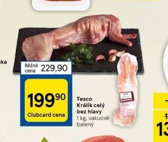 Tesco Králík celý bez hlavy nabídka