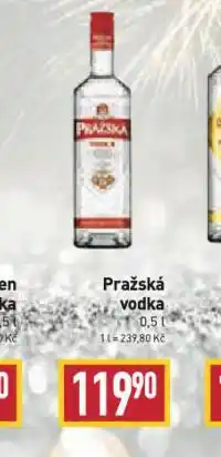 Billa Pražská vodka nabídka