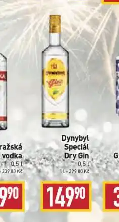 Billa Dynybyl special dry gin nabídka