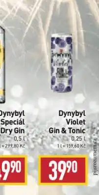 Billa Dynybyl violet gin & tonic nabídka