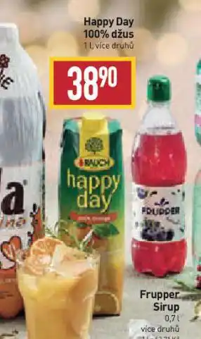 Billa Happy day 100% džus nabídka