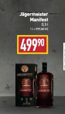Billa Jagermeister manifest nabídka