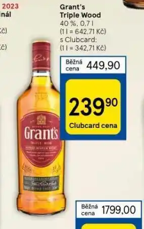 Tesco Grant´s triple wood nabídka