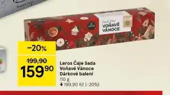 Tesco Leros čaje sada voňavé vánoce dárkové balení nabídka