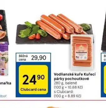 Tesco Kuřecí párky pochoutkové nabídka