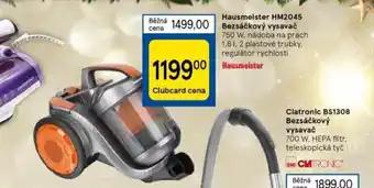 Tesco Bezsáčkový vysavač nabídka