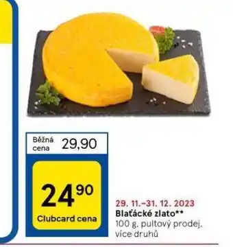 Tesco Blaťácké zlato nabídka