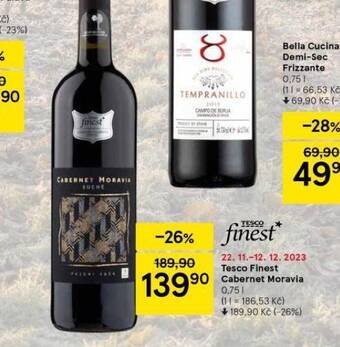 Tesco Tesco finest cabernet moravia nabídka