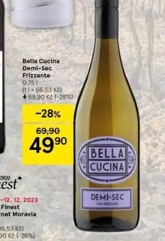 Tesco Bella cucina demi-sec frizzante nabídka