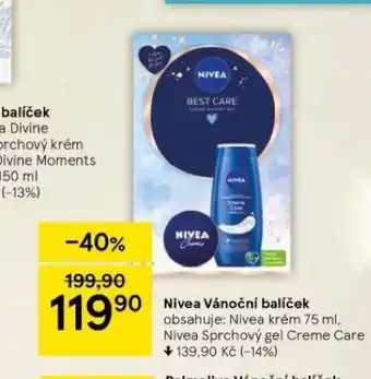 Tesco Nivea vánoční balíček nabídka