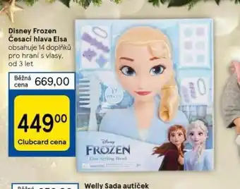 Tesco Disney frozen česací hlava elsa nabídka