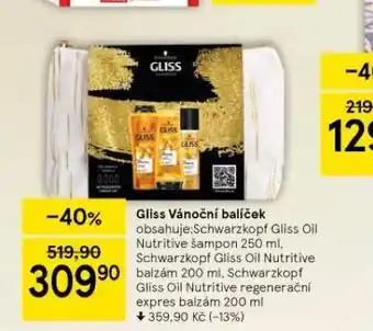 Tesco Gliss vánoční balíček nabídka