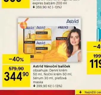 Tesco Astrid vánoční balíček nabídka