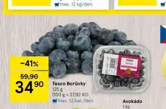 Tesco Borůvky nabídka