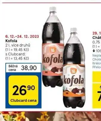 Tesco Kofola nabídka