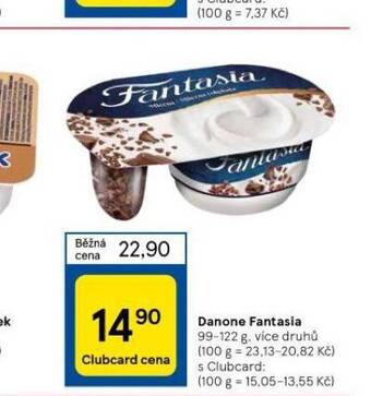Tesco Danone fantasia nabídka