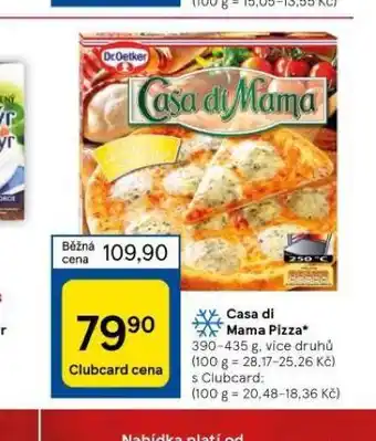 Tesco Casa di mama pizza nabídka
