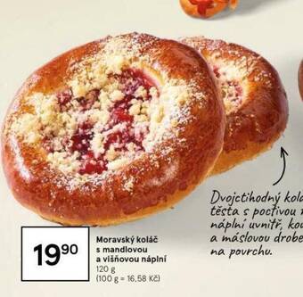 Tesco Moravský koláč s mandlovou a višňovou náplní nabídka