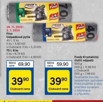 Tesco Fino odpadkové pytle nabídka