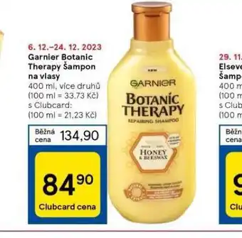 Tesco Garnier botanic therappy šampon nabídka