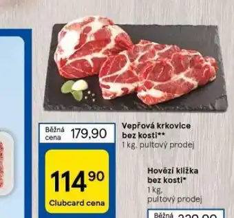 Tesco Vepřová krkovice bez kosti nabídka