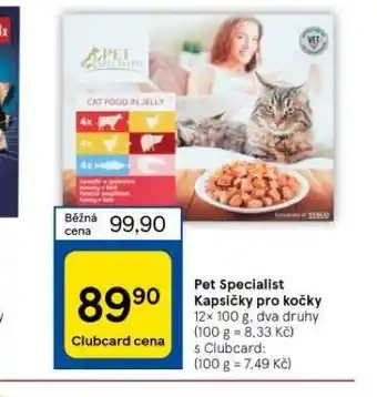 Tesco Pet specialist kapsičky pro kočky nabídka