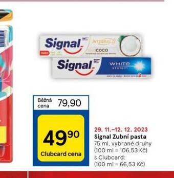 Tesco Signal zubní pasta nabídka