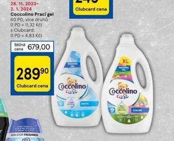Tesco Coccolino prací gel nabídka