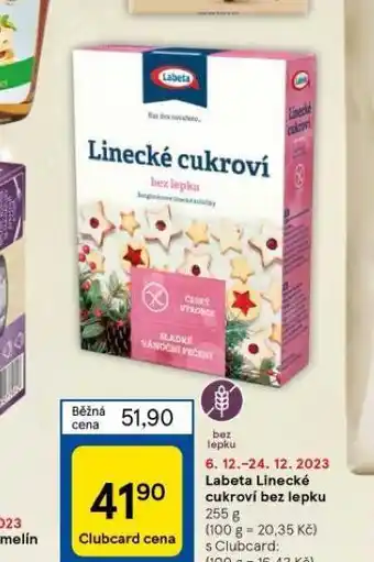 Tesco Labeta linecké cukroví bez lepku nabídka