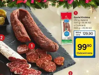 Tesco Gyulai klobása nabídka