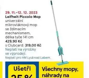 Tesco Leifheit piccolo mop nabídka