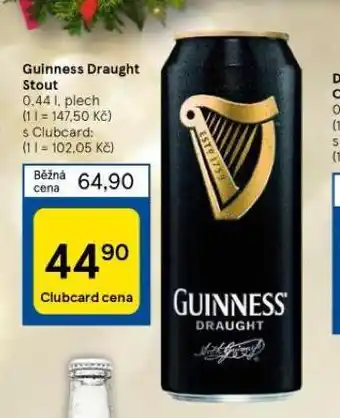 Tesco Guinness draught nabídka