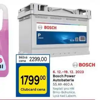 Tesco Bosch power autobaterie 55 ah nabídka