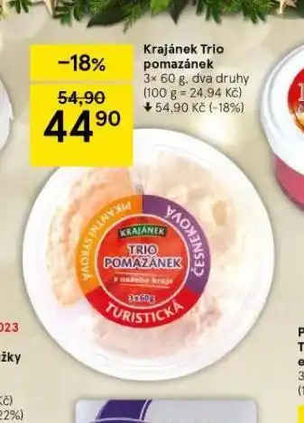 Tesco Krajánek trio pomazánek nabídka
