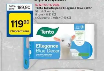 Tesco Tento toaletní papír nabídka