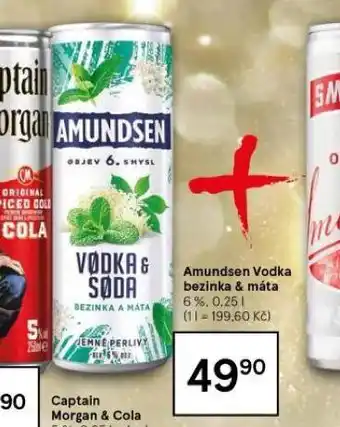 Tesco Amundsen vodka bezinka & máta nabídka