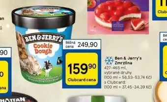 Tesco Ben & jerry´s zmrzlina nabídka
