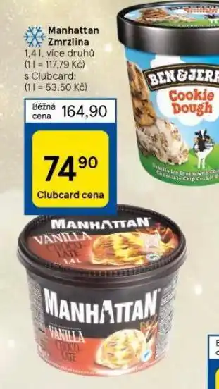 Tesco Manhattan zmrzlina nabídka