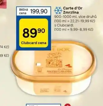Tesco Zmrzlina carte d´or nabídka