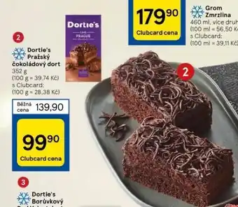 Tesco Dortie´s pražský čokoládový dort nabídka