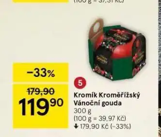 Tesco Kromík kroměřížský vánoční gouda nabídka