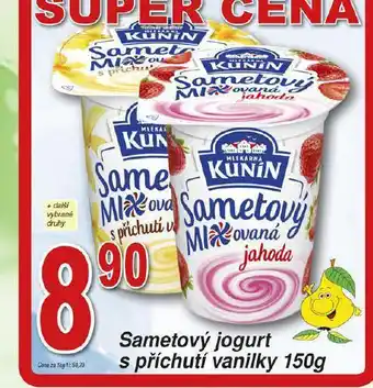 Hruška Kunín sametový jogurt nabídka