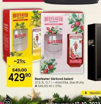 Tesco Beefeater dárkové balení nabídka