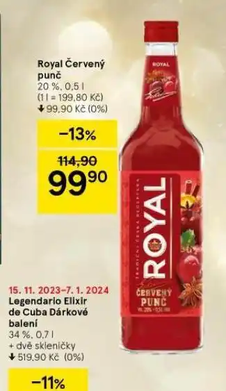Tesco Royal červený punč nabídka