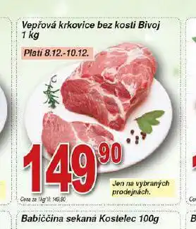 Hruška Vepřová krkovice bez kosti nabídka